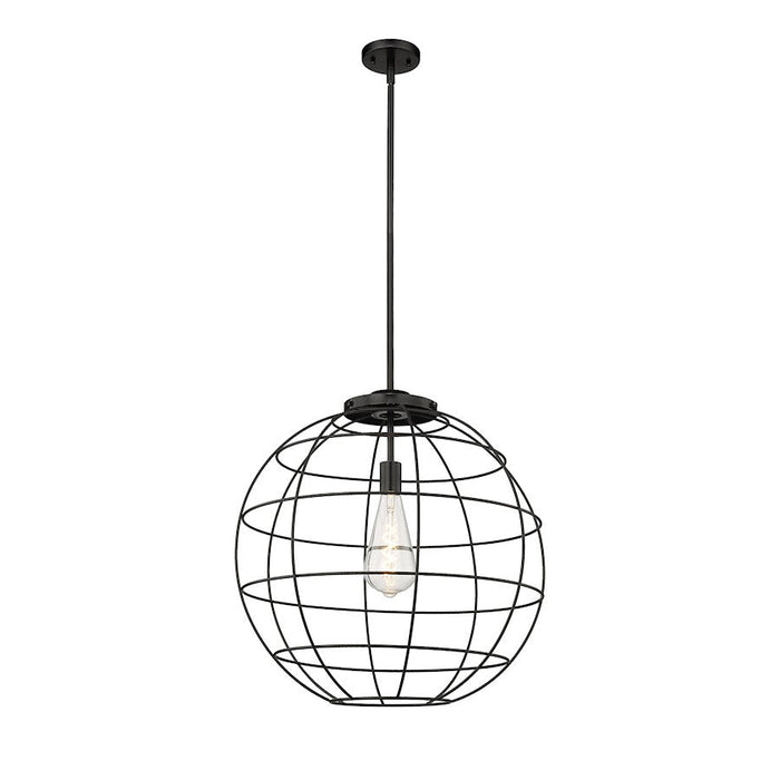 Innovations Lake Placid 1-Lt 22" Stem Pendant, MB/MBM - 221-1S-BK-CE-22-BK