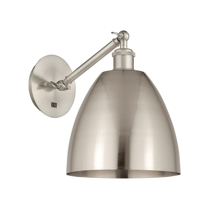 Innovations Lighting Ballston 1-Lt 9" Sconce, SN/SN Metal - 317-1W-SN-MBD-9-SN