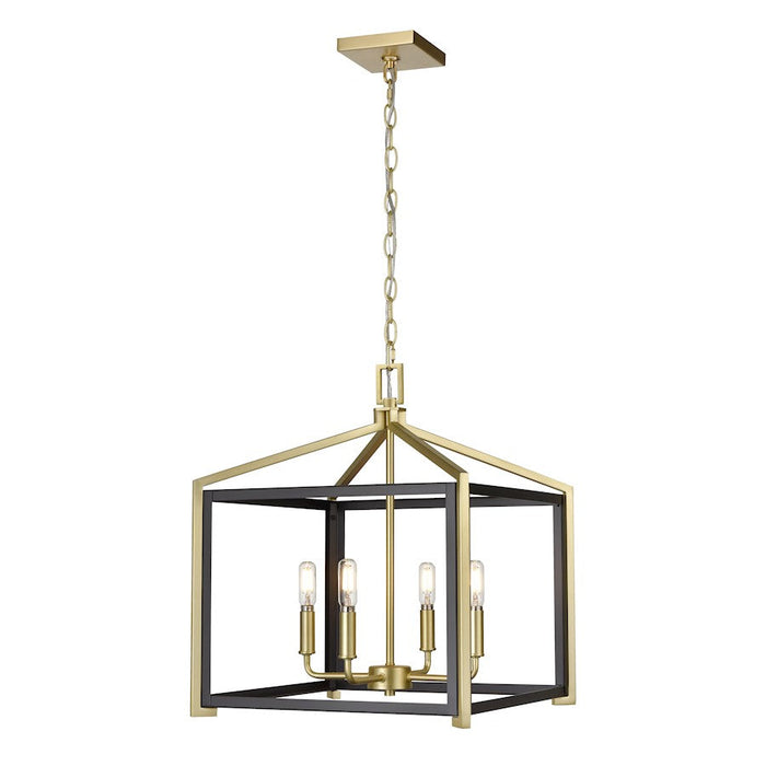 Innovations Lighting Wiscoy 4-Lt 16" Chain Hung Pendant, BSB - 376-4CR-BSB-16