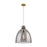 Innovations Newton Bell 1-Lt 18" Cord Pendant, BB/PSG - 410-1PL-BB-G412-18SM