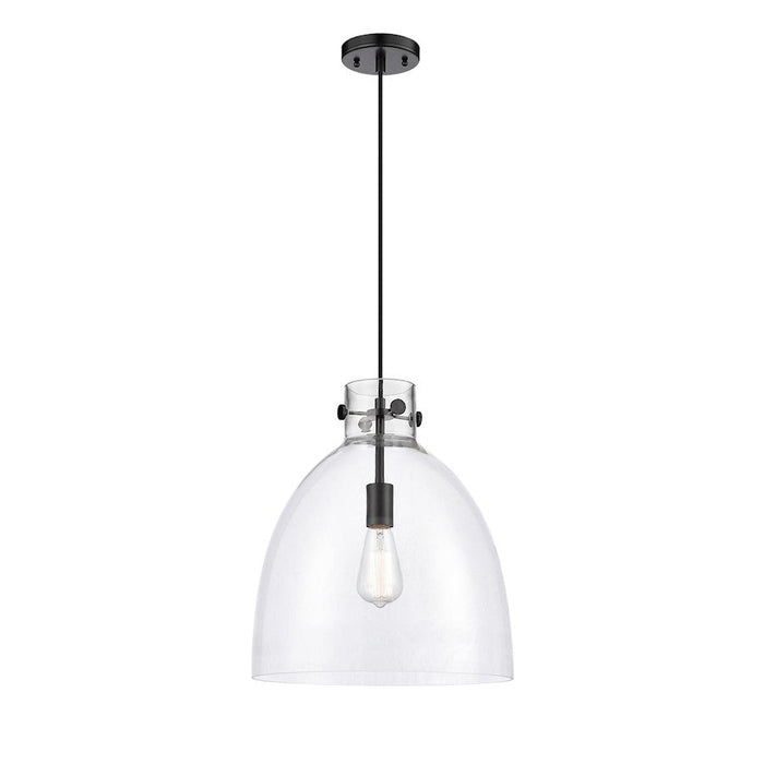 Innovations Newton Bell 1-Lt 14" Cord Pendant, MB/CG - 410-1PL-BK-G412-14CL