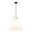 Innovations Newton Bell 1-Lt 18" Cord Pendant, MB/MWG - 410-1PL-BK-G412-18WH