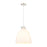 Innovations Newton Bell 1-Lt 16" Cord Pendant, PN/MWG - 410-1PL-PN-G412-16WH