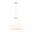 Innovations Newton Bell 1-Lt 18" Cord Pendant, PN/MWG - 410-1PL-PN-G412-18WH