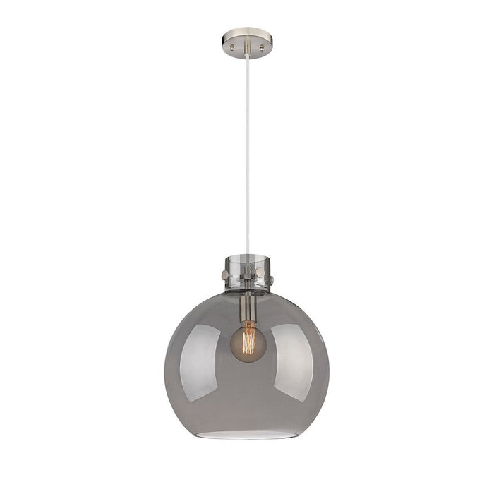 Innovations Newton Sphere 1-Lt 14" Cord Pendant, SN/PSG - 410-1PL-SN-G410-14SM