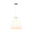 Innovations Newton Bell 1-Lt 18" Cord Pendant, SN/MWG - 410-1PL-SN-G412-18WH