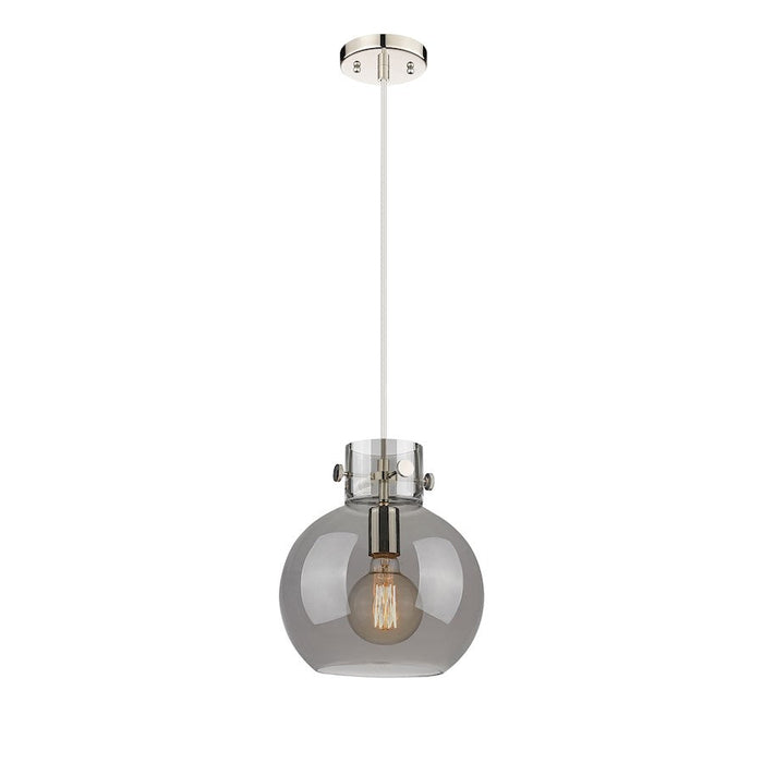 Innovations Newton Sphere 1-Lt 10" Cord Pendant, PN/PSG - 410-1PM-PN-G410-10SM