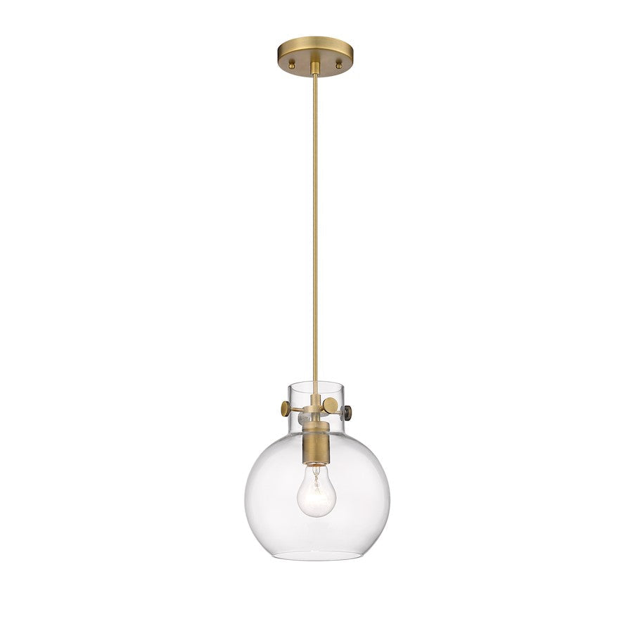 Innovations Newton Sphere 1-Lt 8" Cord Pendant, BB/CG - 410-1PS-BB-G410-8CL