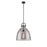 Innovations Newton Bell 1-Lt 16" Stem Pendant, MB/PSG - 410-1SL-BK-G412-16SM