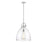 Innovations Newton Bell 1-Lt 16" Stem Pendant, PN/CG - 410-1SL-PN-G412-16CL