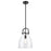 Innovations Newton Bell 1-Lt 10" Stem Pendant, MB/CG - 410-1SM-BK-G412-10CL