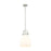 Innovations Newton Bell 1-Lt 10" Stem Pendant, SN/MWG - 410-1SM-SN-G412-10WH