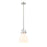 Innovations Newton Bell 1-Lt 8" Stem Pendant, PN/MWG - 410-1SS-PN-G412-8WH