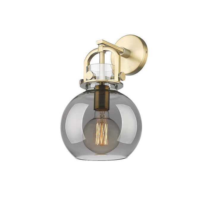 Innovations Lighting Newton Sphere 1-Lt 8" Sconce, BB/PSG - 410-1W-BB-G410-8SM