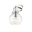 Innovations Lighting Newton Sphere 1-Lt 8" Sconce, PN/CG - 410-1W-PN-G410-8CL