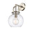 Innovations Lighting Newton Sphere 1-Lt 8" Sconce, SN/CG - 410-1W-SN-G410-8CL