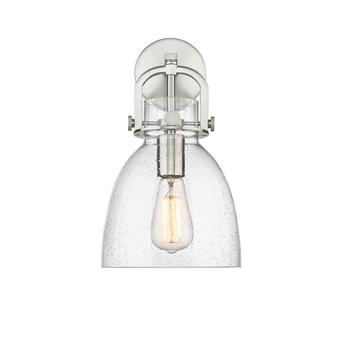 Innovations Lighting Newton Bell 1-Lt 8" Sconce, SN/SG - 410-1W-SN-G412-8SDY