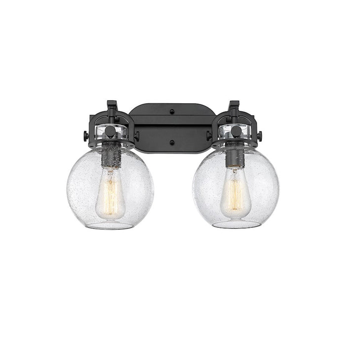 Innovations Lighting Newton Sphere 2-Lt 7" Bath, MB/SG - 410-2W-BK-G410-7SDY