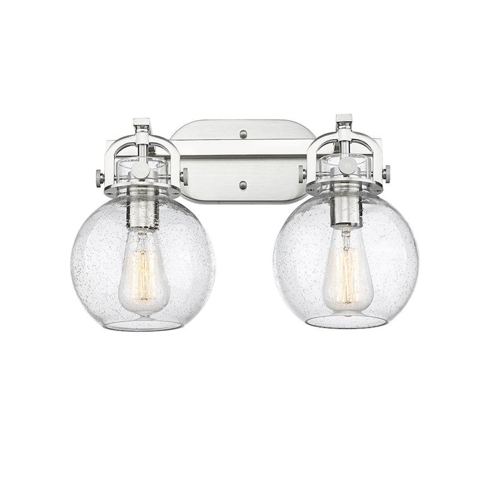 Innovations Lighting Newton Sphere 2-Lt 7" Bath, SN/SG - 410-2W-SN-G410-7SDY