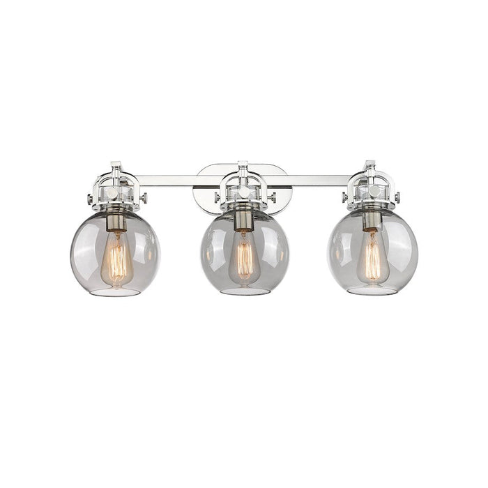 Innovations Lighting Newton Sphere 3-Lt 7" Bath, PN/PSG - 410-3W-PN-G410-7SM