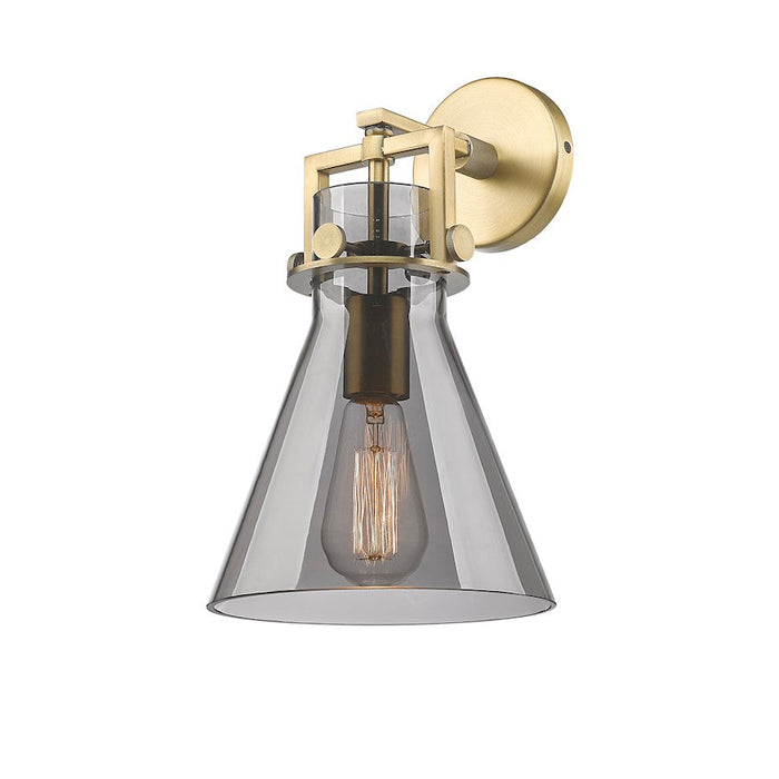 Innovations Lighting Newton Cone 1-Lt 8" Sconce, BB/PSG - 411-1W-BB-G411-8SM