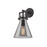 Innovations Lighting Newton Cone 1-Lt 8" Sconce, MB/PSG - 411-1W-BK-G411-8SM