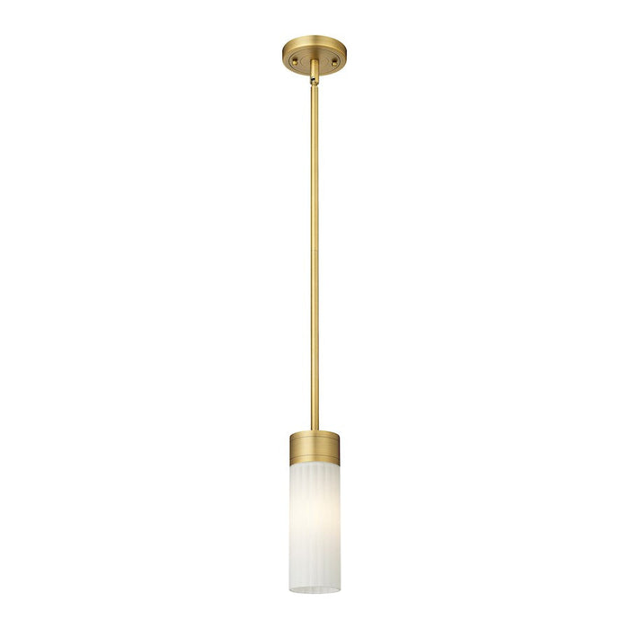 Innovations Lighting Empire 1-Lt 8" Stem Pendant, BB/MWG - 429-1S-BB-G429-8WH