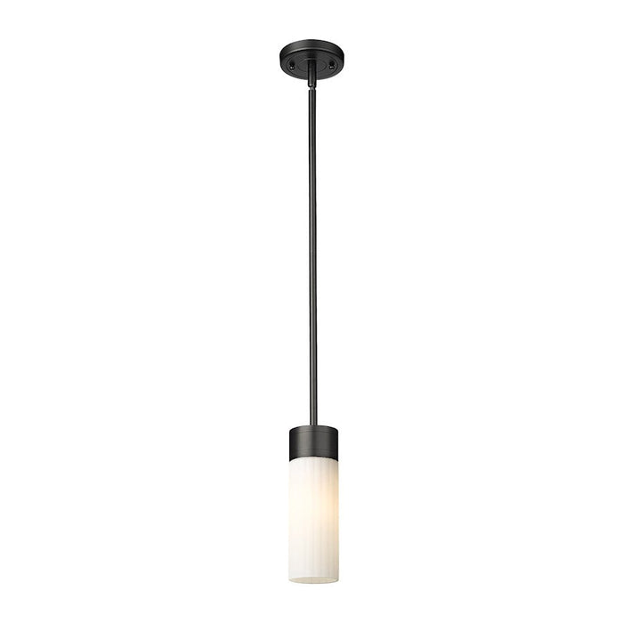 Innovations Lighting Empire 1-Lt 8" Stem Pendant, MB/MWG - 429-1S-BK-G429-8WH