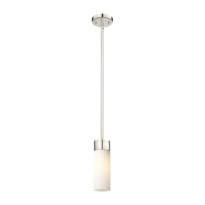 Innovations Lighting Empire 1-Lt 8" Stem Pendant, PN/MWG - 429-1S-PN-G429-8WH