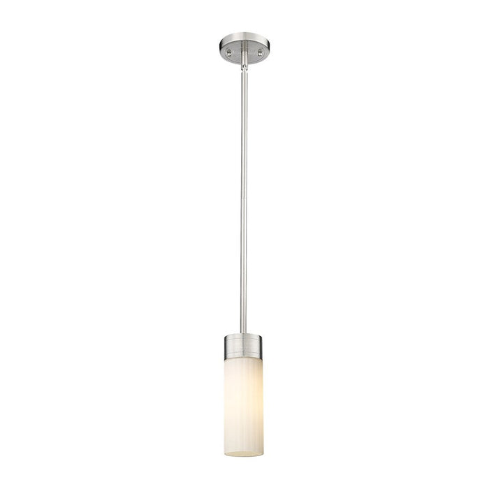 Innovations Lighting Empire 1-Lt 8" Stem Pendant, SN/MWG - 429-1S-SN-G429-8WH