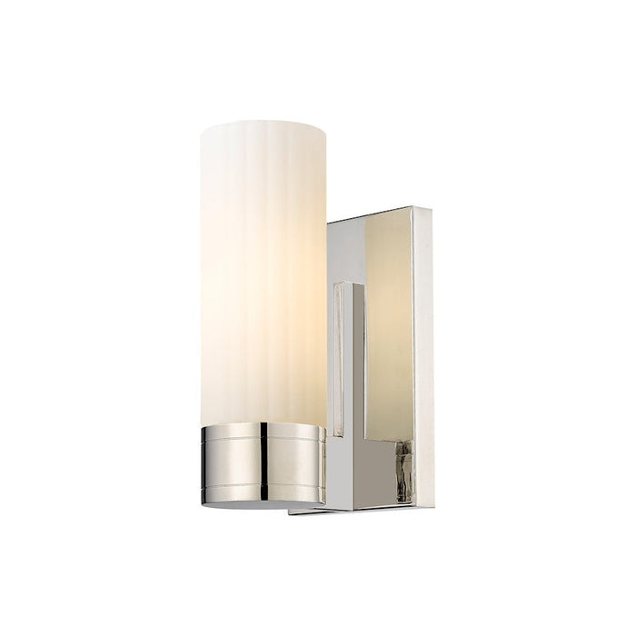 Innovations Lighting Empire 1-Lt 8" Sconce, PN/MWG - 429-1W-PN-G429-8WH