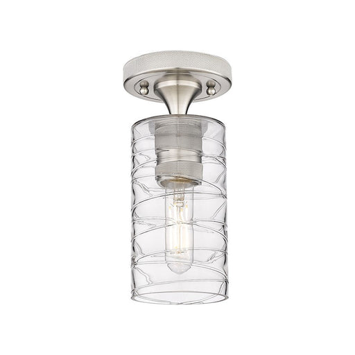 Innovations Lighting Crown Point 1-Lt 7" Flush, SN/DSG - 434-1F-SN-G434-7DE