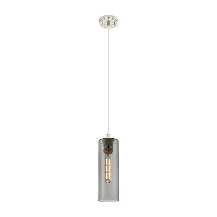 Innovations Crown Point 1-Lt 12" Cord Pendant, PN/PSG - 434-1P-PN-G434-12SM