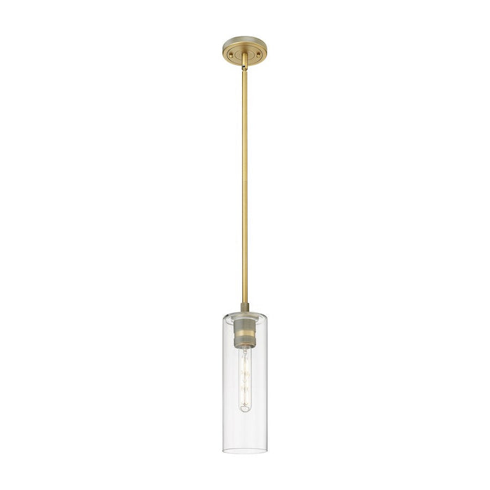 Innovations Crown Point 1-Lt 12" Stem Pendant, BB/CG - 434-1S-BB-G434-12CL