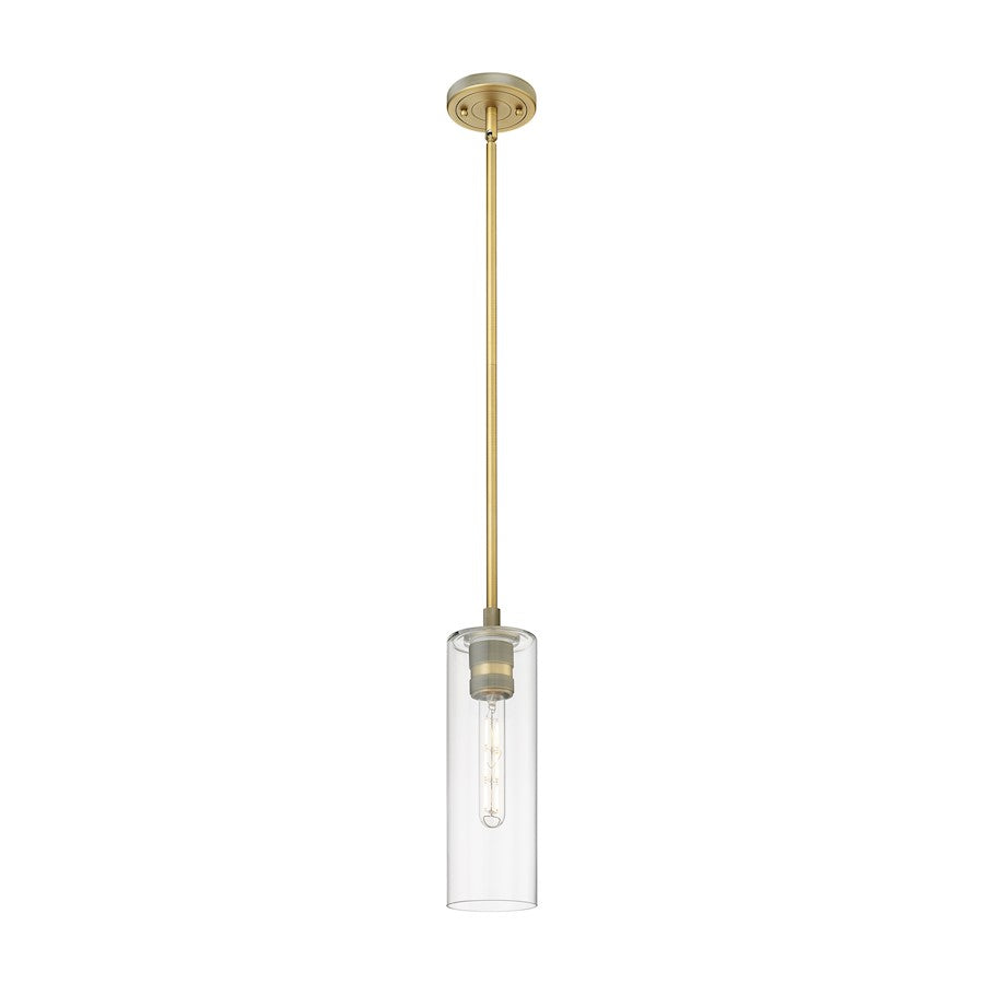 Innovations Crown Point 1-Lt 12" Stem Pendant, BB/CG - 434-1S-BB-G434-12CL