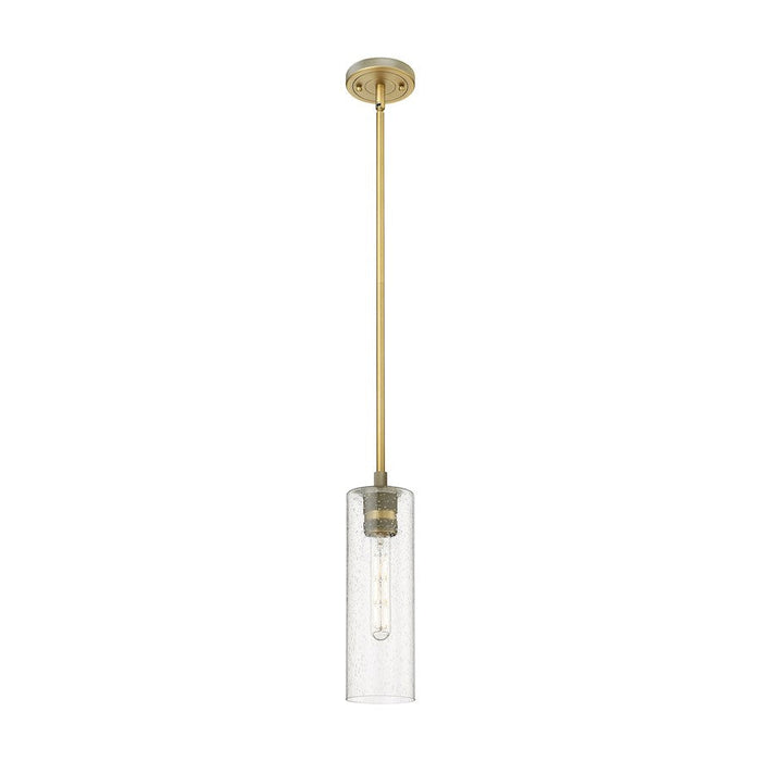 Innovations Crown Point 1-Lt 12" Stem Pendant, BB/SG - 434-1S-BB-G434-12SDY