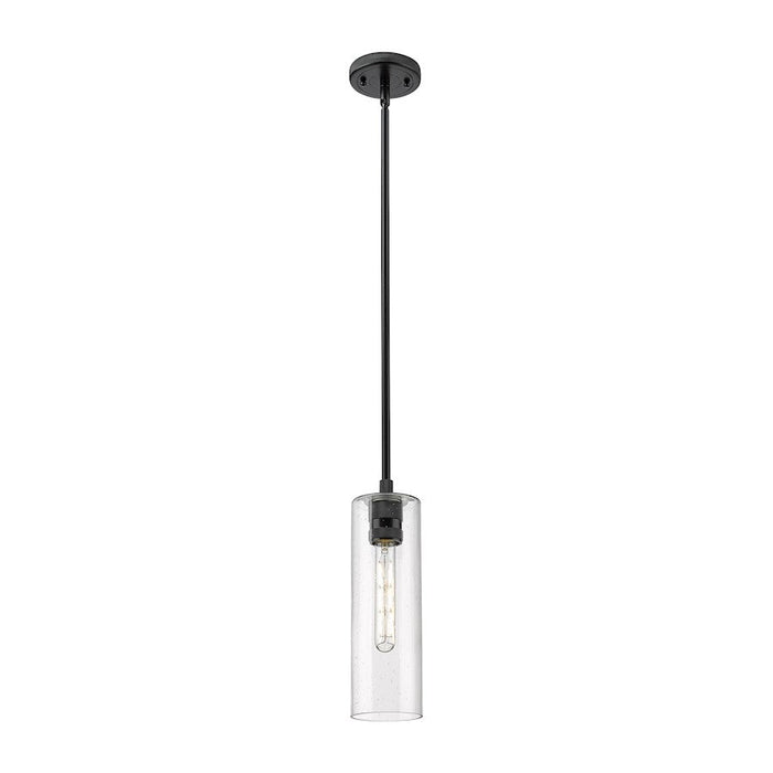 Innovations Crown Point 1-Lt 12" Stem Pendant, MB/SG - 434-1S-BK-G434-12SDY