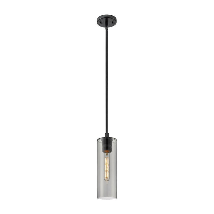 Innovations Crown Point 1-Lt 12" Stem Pendant, MB/PSG - 434-1S-BK-G434-12SM