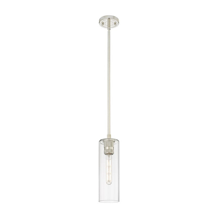 Innovations Crown Point 1-Lt 12" Stem Pendant, PN/CG - 434-1S-PN-G434-12CL