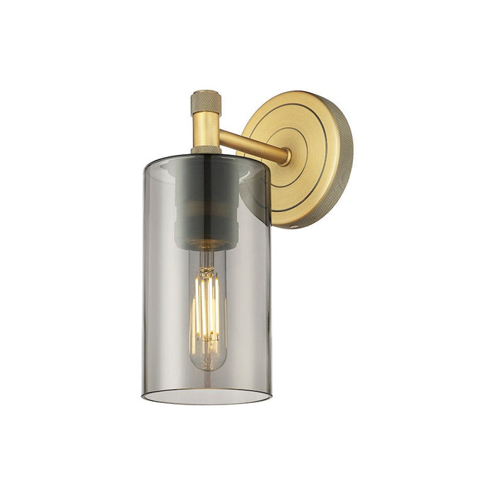 Innovations Lighting Crown Point 1-Lt 7" Sconce, BB/PSG - 434-1W-BB-G434-7SM