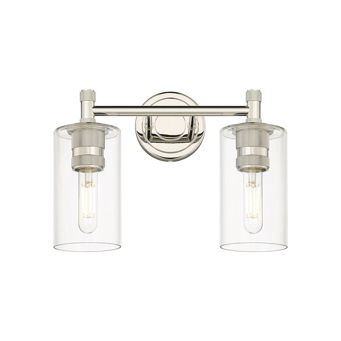 Innovations Lighting Crown Point 2-Lt 7" Bath, PN/CG - 434-2W-PN-G434-7CL