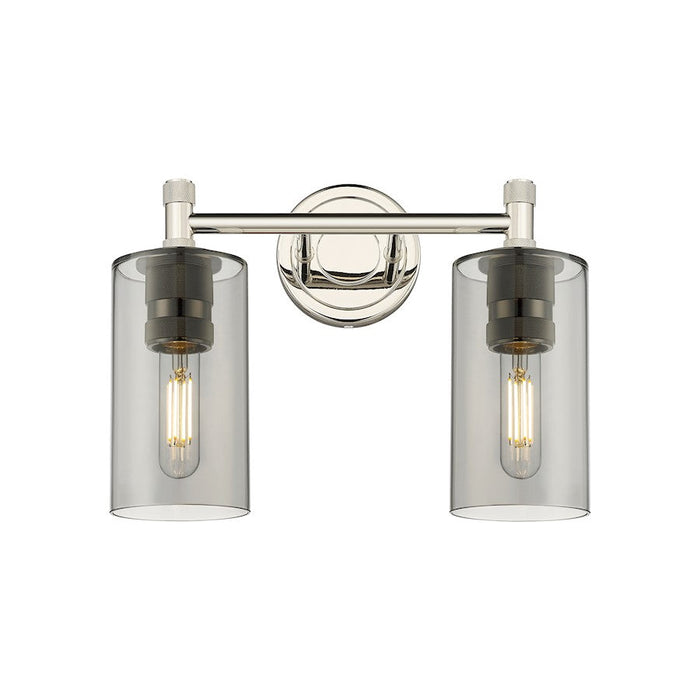 Innovations Lighting Crown Point 2-Lt 7" Bath, PN/PSG - 434-2W-PN-G434-7SM