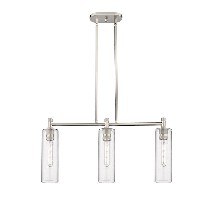 Innovations Crown Point 3-Lt 12" Stem Island Light, PN/SG - 434-3I-PN-G434-12SDY