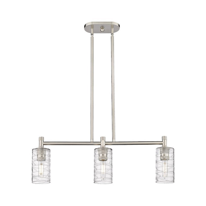 Innovations Crown Point 3-Lt 7" Stem Island Light, SN/DSG - 434-3I-SN-G434-7DE