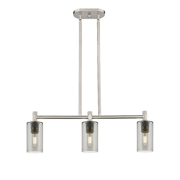 Innovations Crown Point 3-Lt 7" Stem Island Light, SN/PSG - 434-3I-SN-G434-7SM