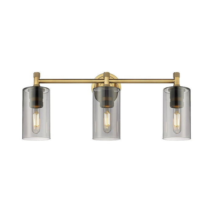 Innovations Lighting Crown Point 3-Lt 7" Bath, BB/PSG - 434-3W-BB-G434-7SM