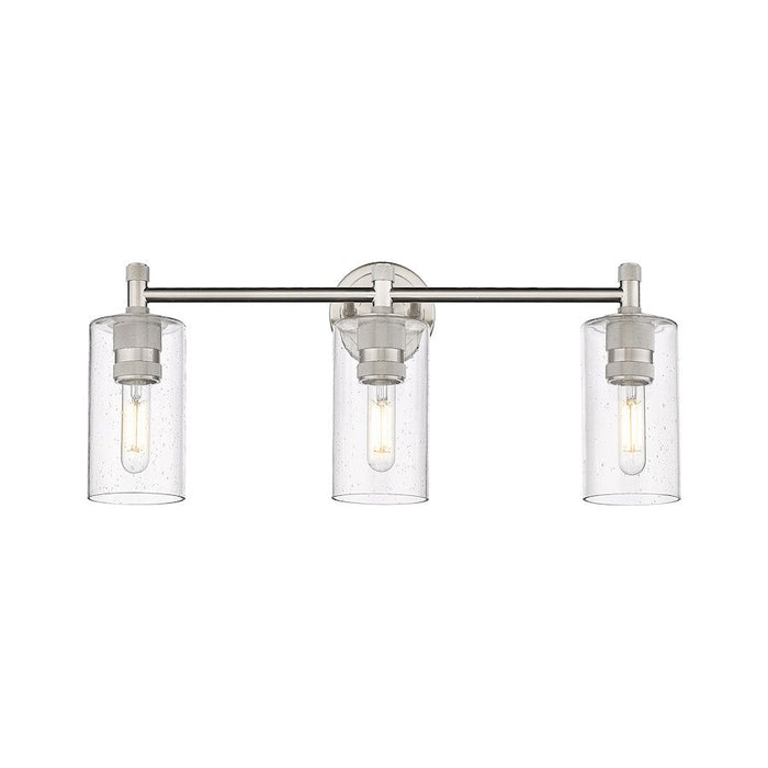 Innovations Lighting Crown Point 3-Lt 7" Bath, SN/SG - 434-3W-SN-G434-7SDY