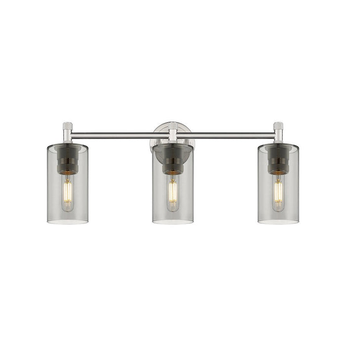 Innovations Lighting Crown Point 3-Lt 7" Bath, SN/PSG - 434-3W-SN-G434-7SM