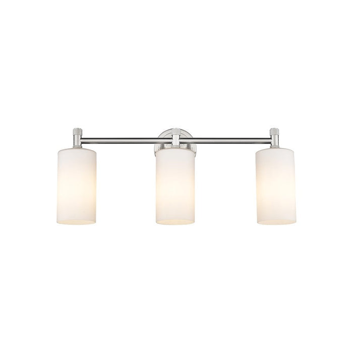 Innovations Lighting Crown Point 3-Lt 7" Bath, SN/MWG - 434-3W-SN-G434-7WH