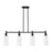 Innovations Crown Point 4-Lt 12" Stem Island Light, MB/CG - 434-4I-BK-G434-12CL